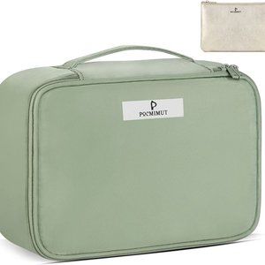 Pocmimut Makeup Bag Cosmetic Bag for Women Cosmetic Travel Makeup Bag Large